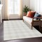 Homeroots 3' X 5' Ivory And Beige Plaid Washable Indoor Outdoor Area Rug 595403 - alternate 8