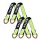 Mytee Products 4PK 2inx36in Green Tie Down Axle Straps w/Magnetic D-Ring & 12in Protective Sleeve, 4PK AS36Mx4 - alternate 8