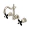 Kingston Brass Double-Handle Wall Mount Bathroom Faucet, Polished Nickel KS1226PKX - alternate 1
