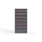Strong Hold 7 drawer cabinet - (1x 5ft, 6x 7ft) - Red accents - Keyed Alike S3060-PPAAS-0701DS - alternate 1