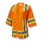 Radians 100% Polyester Solid Knit Front, 100% Polyester Mesh Back, Zipper Closure, Orange, Size 2X SV63WO2X - alternate 1