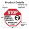 Signmission Stop Safety Glasses Required Beyond, 18 Inch X 18 Inch, Vinyl Decal OC-D-18-308 - alternate 4