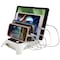 Trexonic 12A 5-Port USB Charging Station with 5 Device Slots and Power Button, White TRX-USB5100W - alternate 5