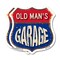 Signmission Old Man's Garage, 6 inch X 6 inch, Plastic Sign, 2PK SHI-P-2PACK-6-383-OLD MAN - alternate 1