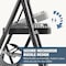 Wrightmaster 3-Step Lightweight Steel Step Stool, 9 ft. Reach with Safety Lock, 800 lb. Capacity, Black ZoroLDR-BT3S-BK - alternate 7