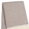 Homeroots 55" X 70" Dusty Rose Cotton Blend Woven Plush Throw Blanket with Fringe 632928 - alternate 5