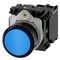 Siemens Pushbutton, 22 mm, round, plastic, blue, pushbutton, flat 3SU1100-0AB50-1BA0-ZY19 - alternate 1