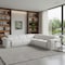 Homeroots White Italian Leather Power Reclining L Shaped Five Piece Corner Sectional 532763 - alternate 7