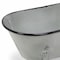 Homeroots 5" Gray Polyresin Hand Painted Decorative Tub Tabletop Sculpture 399639 - alternate 4