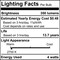 Bulbrite LED Filament 4W, Dimmable G16 Bulbs, Clear Glass, E12 Base, 2700K, 350 Lm, 4PK 862874 - alternate 9