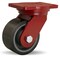 Hamilton Extra Heavy Duty Swivel Caster, 6" x 3" Duralast XC Polyurethane (70D) on Cast Iron Wheels S-EHD-63DT70 - alternate 1