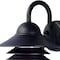 Homeroots Matte Black Three Tier Lamp Shade Outdoor Wall Light 398634 - alternate 4