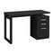 Homeroots 47" Black Computer Desk With Three Drawers 489924 - alternate 8