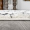 Jonathan Y Calvia Moroccan Diamond Shag White/Gray 3 ft. x 5 ft. Area Rug MOH404A-3 - alternate 6