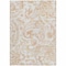 Homeroots 8' X 10' Coral Ivory And Peach Paisley Washable Indoor Outdoor Area Rug 588645 - alternate 6