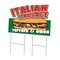 Signmission Italian Sausage Die Cut Yard & Stake plastic coroplast window, C-DC-2436-Italian Sausage19 C-DC-2436-DS-Italian Sausage19 - alternate 1