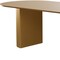 Homeroots 86" Natural Solid Wood Pedestal Base Oval Dining Table 720701 - alternate 4