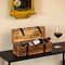 Vintiquewise Vintage Wooden Wine Single Bottle Holder Gift Box with Decorative Brass Accents QI004867 - alternate 6