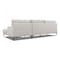 Homeroots Contemporary Dove Gray Squared Edge Right Facing Sectional Sofa 473583 - alternate 1