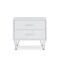 Homeroots 20" White Nightstand With Manufactured Wood Top 286439 - alternate 1