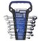 Vulcan Wrench Set, 7-Piece, Chrome Vanadium Steel, Mirror Polish, Silver, Specifications: Metric PG7M - alternate 2