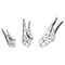 Performance Tool 2 pc. Pliers Set, Fence Pliers, Diagonal Pliers, Cushion Grip W1722 - alternate 1