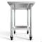 Koolmore 24'' x 30'' 18-Gauge 304 Stainless Steel Commercial Work Table with Casters CT2430-18C - alternate 9