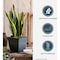 Hc Companies Eclipse 10'' x 10'' x 8.75'' Resin Clay Planter ECP10000E35 - alternate 4
