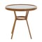 Flash Furniture Lourdes French Bistro 31.5in. Tbl, White and Navy PE Rattan, Glass Top, Bamboo Print Aluminum Frame SDA-AD641012-80-WHNVY-NAT-GG - alternate 9