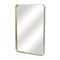 Homeroots 30" Gold Metal Accent Mirror 632349 - alternate 7
