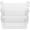 Deflecto Wall Pocket System, Letter, 13"x4"x19", 3/ST, Clear 3PK DEF73601RT - alternate 10