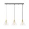 Jonathan Y Kiawah Island 30.5" 3-Light Metal/Glass Contemporary Modern LED Pendant, Brass Gold/Black JYL1123A - alternate 12