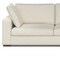 Homeroots 122" Cream Fabric Sofa With Brown Legs 641044 - alternate 5