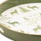 Homeroots 14" Green White And Gold Woodland Scene Round Serving Tray With Handles 634492 - alternate 6