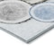 Homeroots 5' X 8' Blue Gold and Gray Faux Bois Washable Non Skid Indoor Outdoor Area Rug 564405 - alternate 9