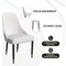 Leisuremod Allure Modern Dining Chair In White and Oak Wood Legs AC49W - alternate 8