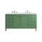 James Martin Vanities Chicago 60'' D Vanity, Smokey Celadon, w/ Victorian Sil Silestone Top w/FreePower Wireless Charger 503-V60D-SC-FVSL - alternate 1
