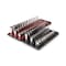 Tekton 1/4in Dr. Shallow, Semi-Deep, and Deep 6pt Socket Set w/Rails and Trays (5/32-9/16 in, 4-15 mm) SHD90218 - alternate 1
