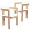 Leisuremod Velo Series Modern Dining Chair in Natrual Wood with White Seat, 2PK VCNW-51W-2 - alternate 1