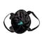 Notch Equipment 450 35L Rope Bag 600 Denier Fabric, Backpack Straps, Cinch-Top Closure, Black & Teal 99383BT - alternate 9
