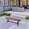 Amerihome Indoor/Outdoor 63 in. Bench with Acacia Top and Metal Base - Black AWOBB63 - alternate 5