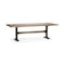 Homeroots 96" Natural And Black Solid Wood And Metal Trestle Base Dining Table 380482 - alternate 8
