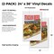 Signmission Italian Beef Sandwich, Vinyl Decals Only 24 Inch x 36 Inch, Vinyl Decal, 2PK DSB-2436-2PACK-Italian Beef Sandwich - alternate 2