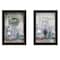 Homeroots Set Of Two Where There is Love 2 Black Framed Print Wall Art, 2PK 406067 - alternate 1
