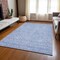 Homeroots 8' X 10' Sky Blue And Ivory Floral Washable Indoor Outdoor Area Rug 582371 - alternate 7