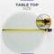 Fab Glass And Mirror Round Glass Table Top, 24inch, Clear, Tempered, Wall Mirror, Safety Backing, Clear Finish 24RT12THFLTE - alternate 7