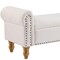 Homeroots 55in Beige and Brown Linen and Solid Wood Upholstered Storage Bench With Flip Top 724169 - alternate 3