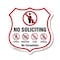 Signmission No Soliciting Shield Sign No Politics Ma, 12 Inch X 12 Inch, Plastic Sign SHI-P-12-403 - alternate 1