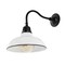 Jonathan Y Aurora 12.3 in. 1-Light Farmhouse Industrial Iron LED Gooseneck Arm Outdoor Sconce, White JYL7613A - alternate 9