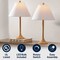 Jonathan Y Albie 25" Modern Coastal Iron Column LED Table Lamp, Brown Wood Finish, 2PK JYL5507A-SET2 - alternate 8